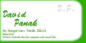 david panak business card